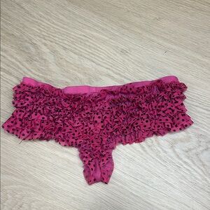 Ruffled Polka Dot Cheeky Panty S